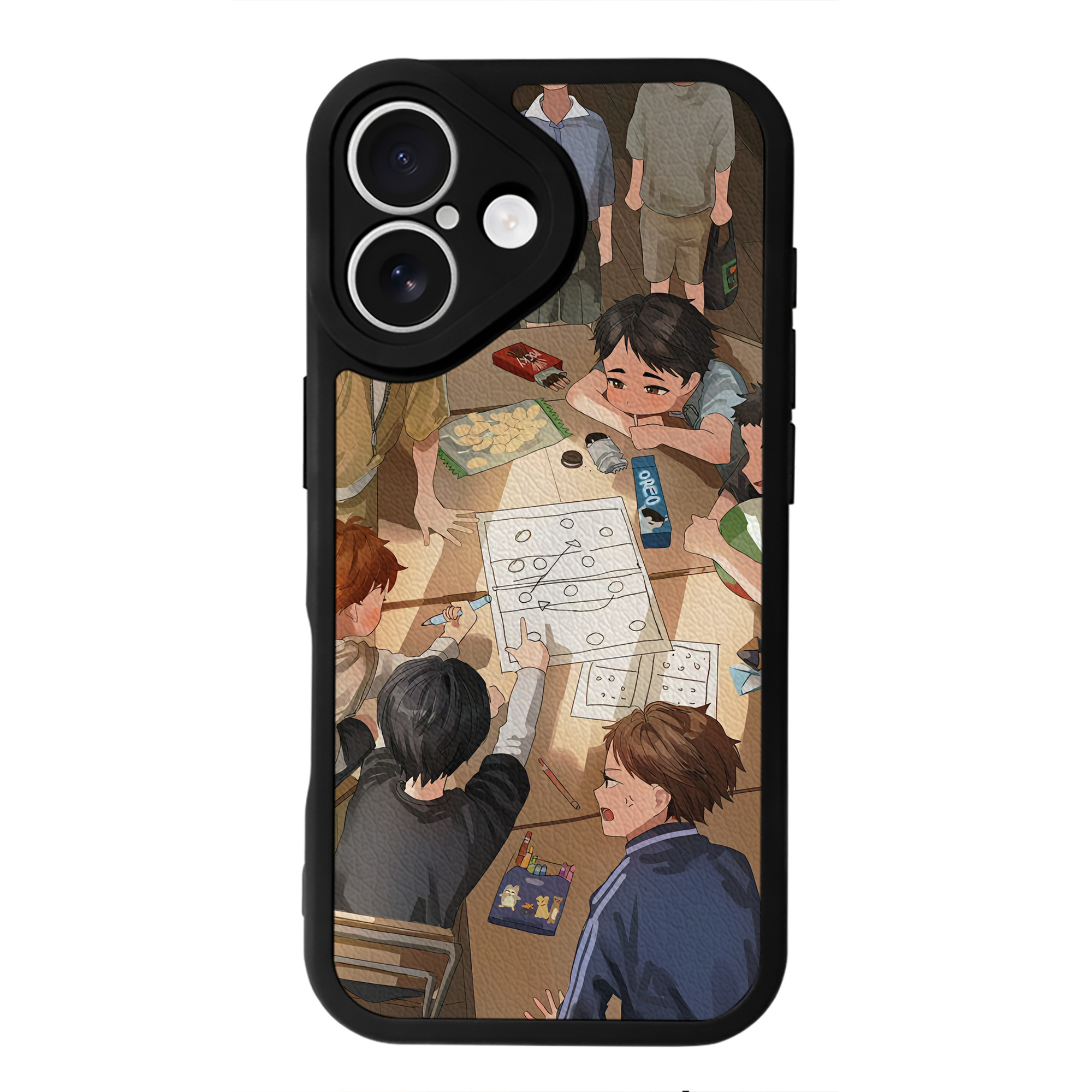 （画像用） ハイキュー!! Haikyu!! 【iPhone 16シリーズ対応】シリコンスマホケース（レザー調） 材質：シリコン